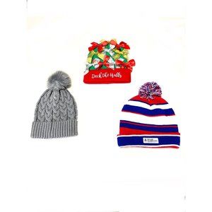 bundle of three SNOW caps